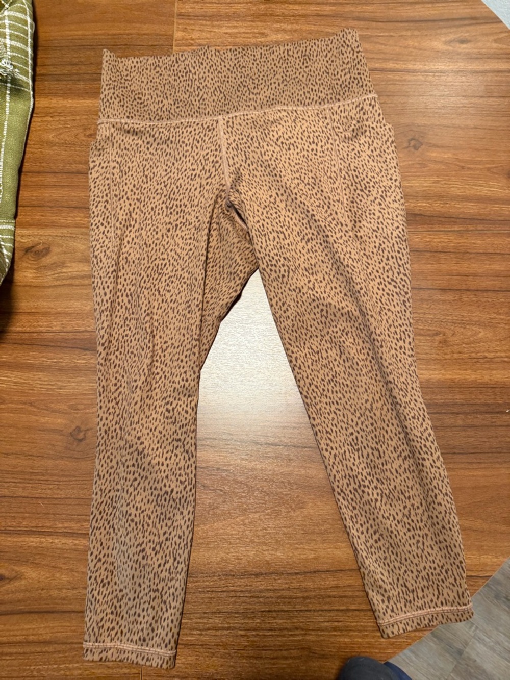 Athleta Leopard-Print High-Rise Leggings in Camel and Dark Brown
